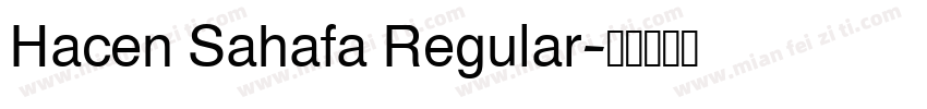 Hacen Sahafa Regular字体转换